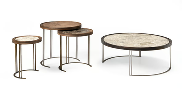 LEONARDO L1040N - Round marble coffee table by Arte Brotto - view 3